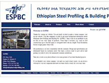 Tablet Screenshot of ethiopiansteelprofiling.com